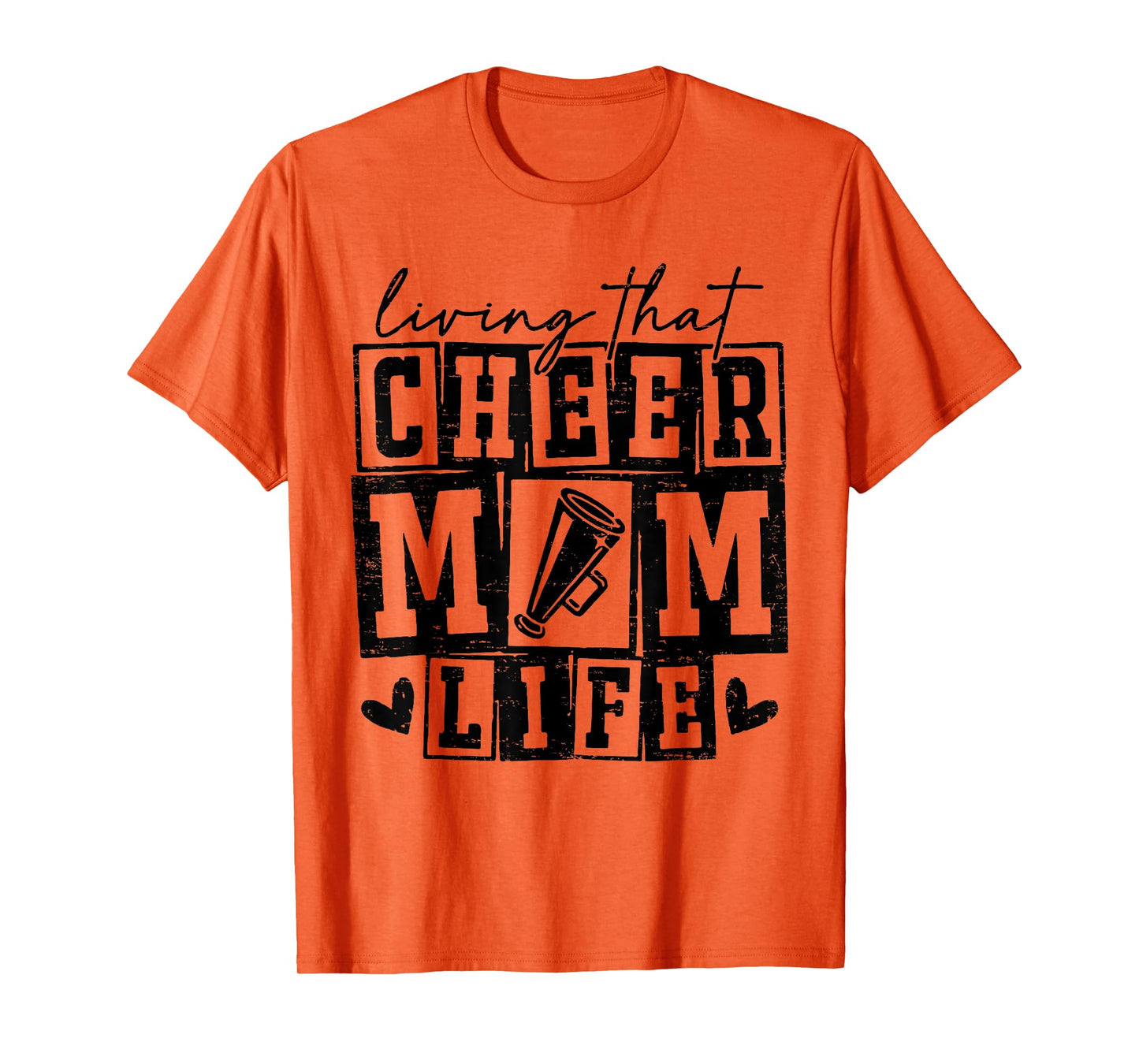 Livin' That Cheer Mom Life Cheerleading Game Day Mothers Day T-Shirt
