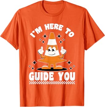 Halloween Traffic Cone Costume Safety Road Cone T-Shirt