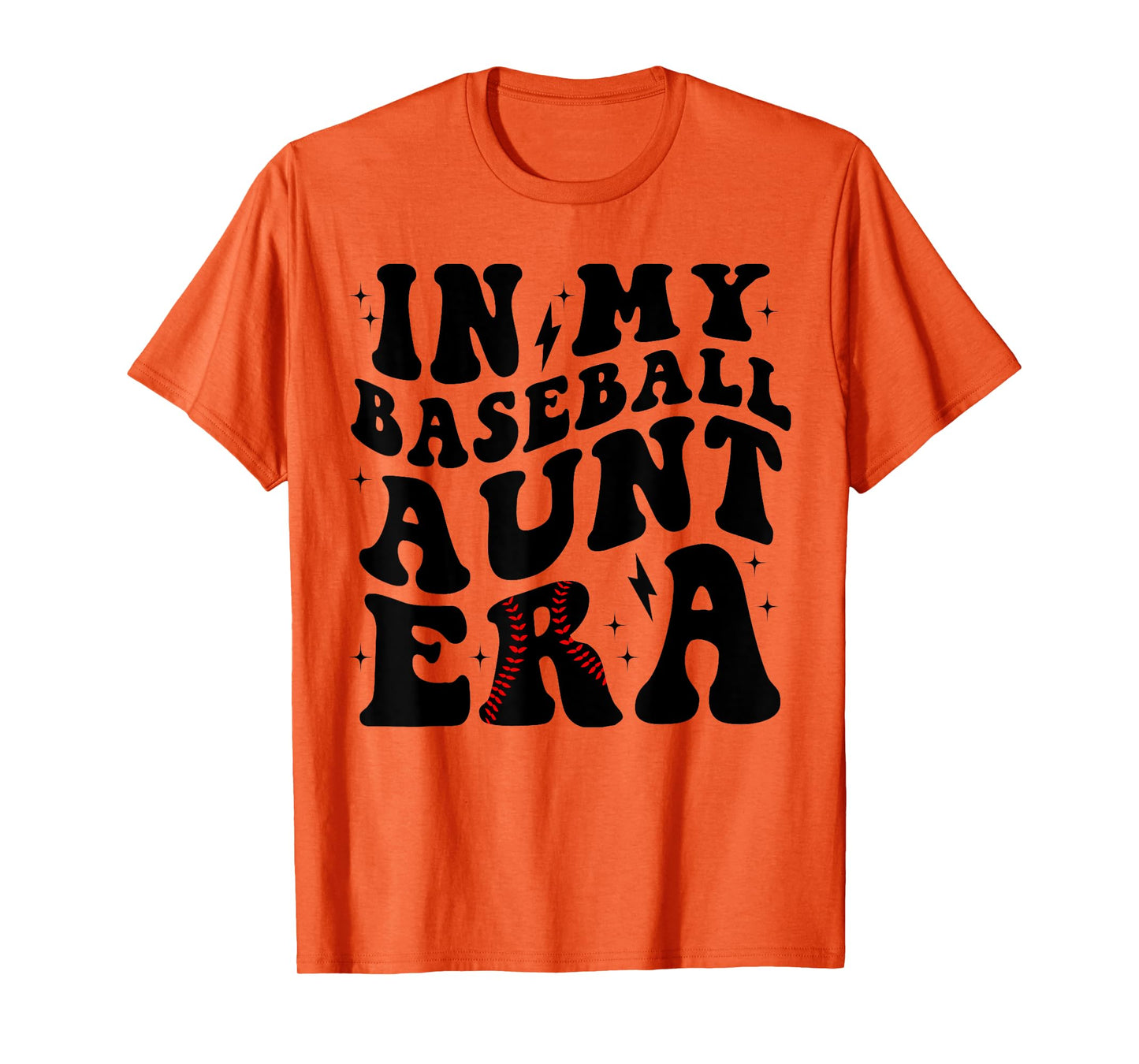 Groovy Vintage In My Baseball Aunt Era Baseball Aunt Auntie T-Shirt