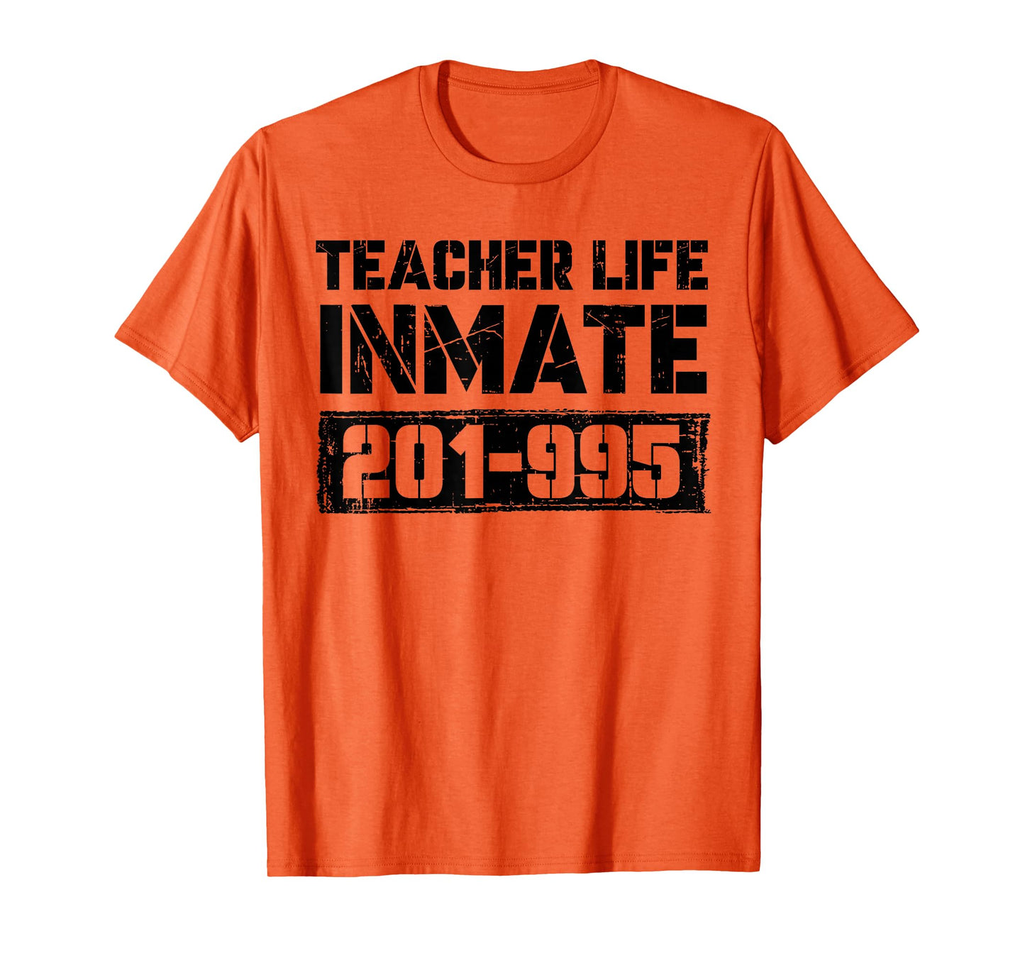 Teacher Life Jail Inmate Funny Prisoner Halloween Costume T-Shirt
