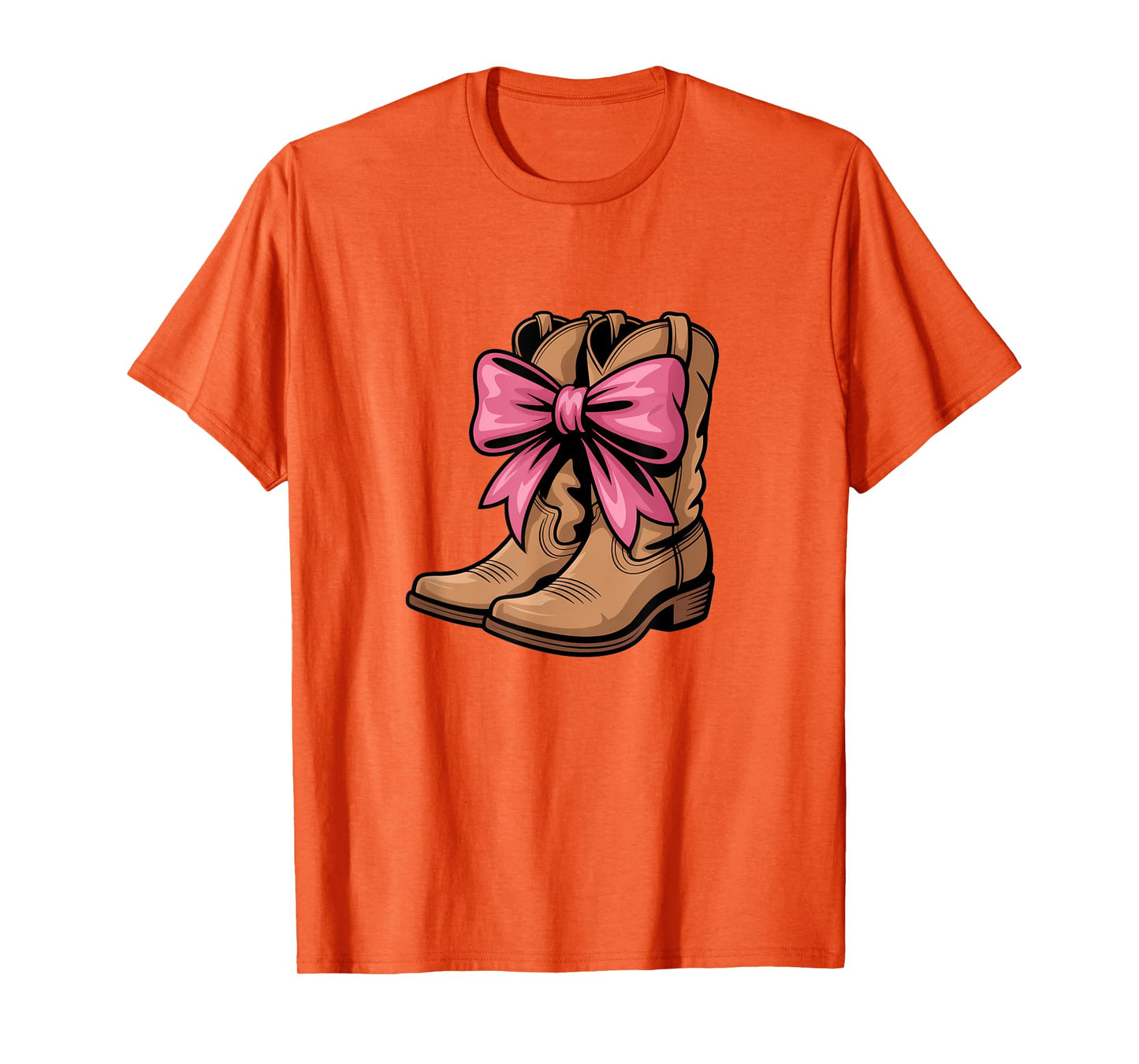 Cowboy Cowgirl Country Boots Pink Bow Kids Sweet T-Shirt