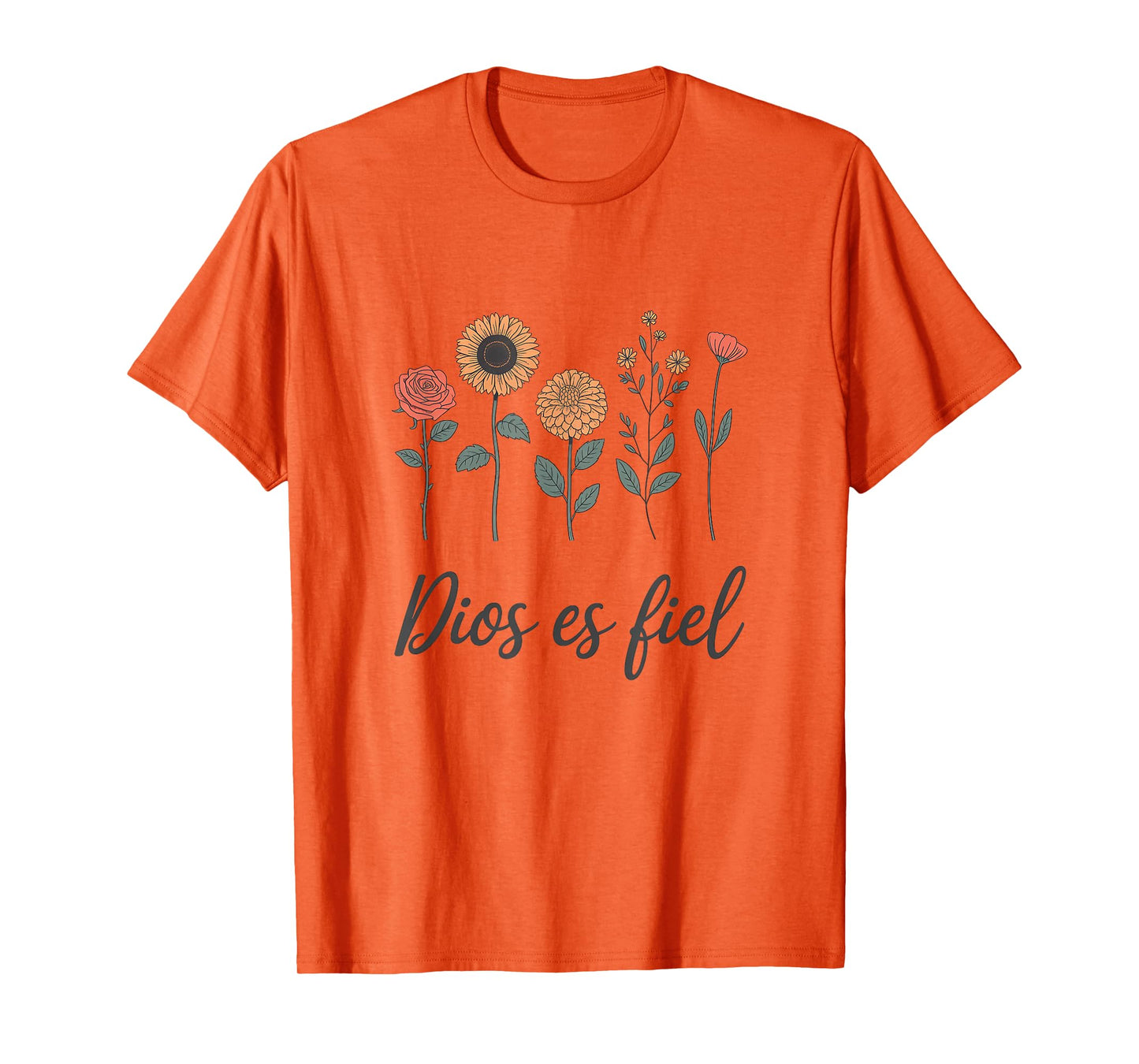 Christian Bible Verse Spanish Dios Es Fiel Cristianos T-Shirt