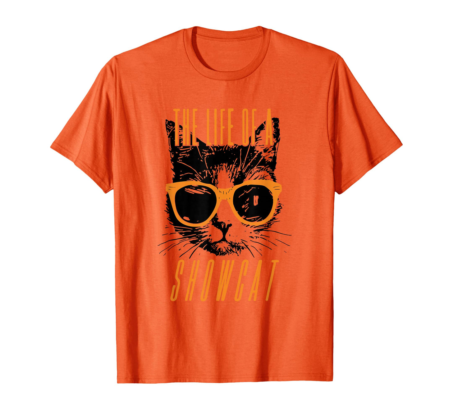 Funny Cat Lover The Life of A Showcat Cute Orange Girl Women T-Shirt