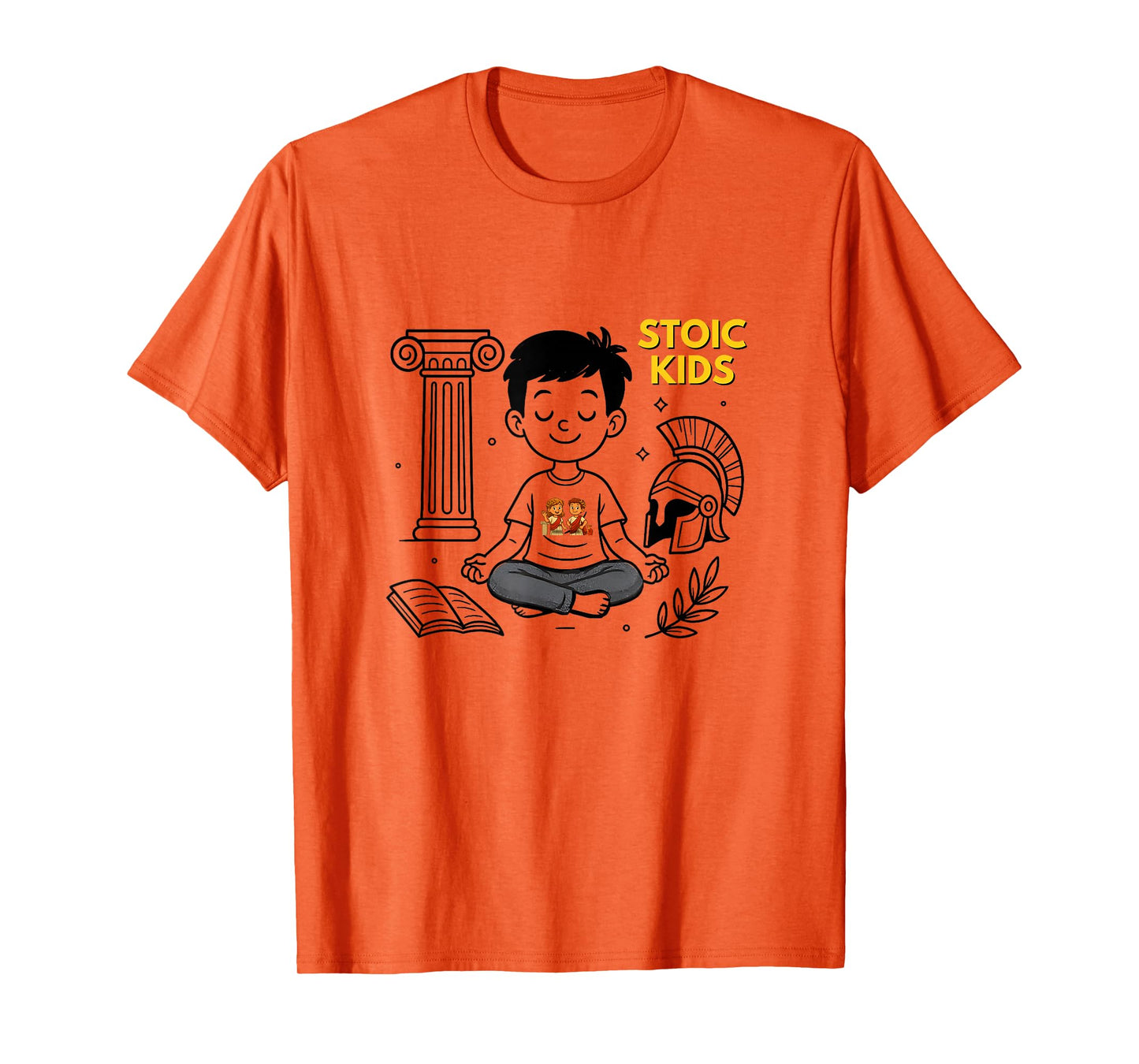 Stoic Kids T: Ancient Wisdom, Calm, Courage and Character T-Shirt