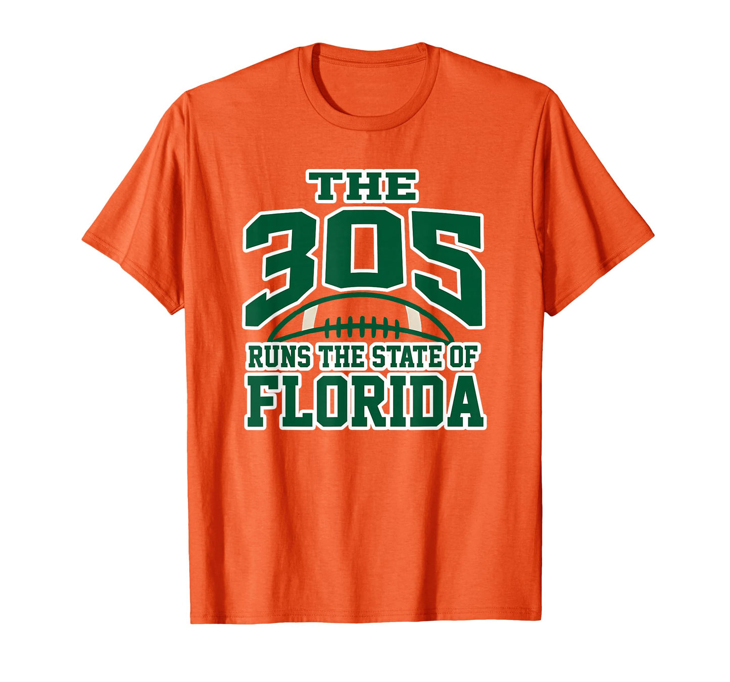 305 Miami Area Code Runs The State of Florida Pride Apparel T-Shirt