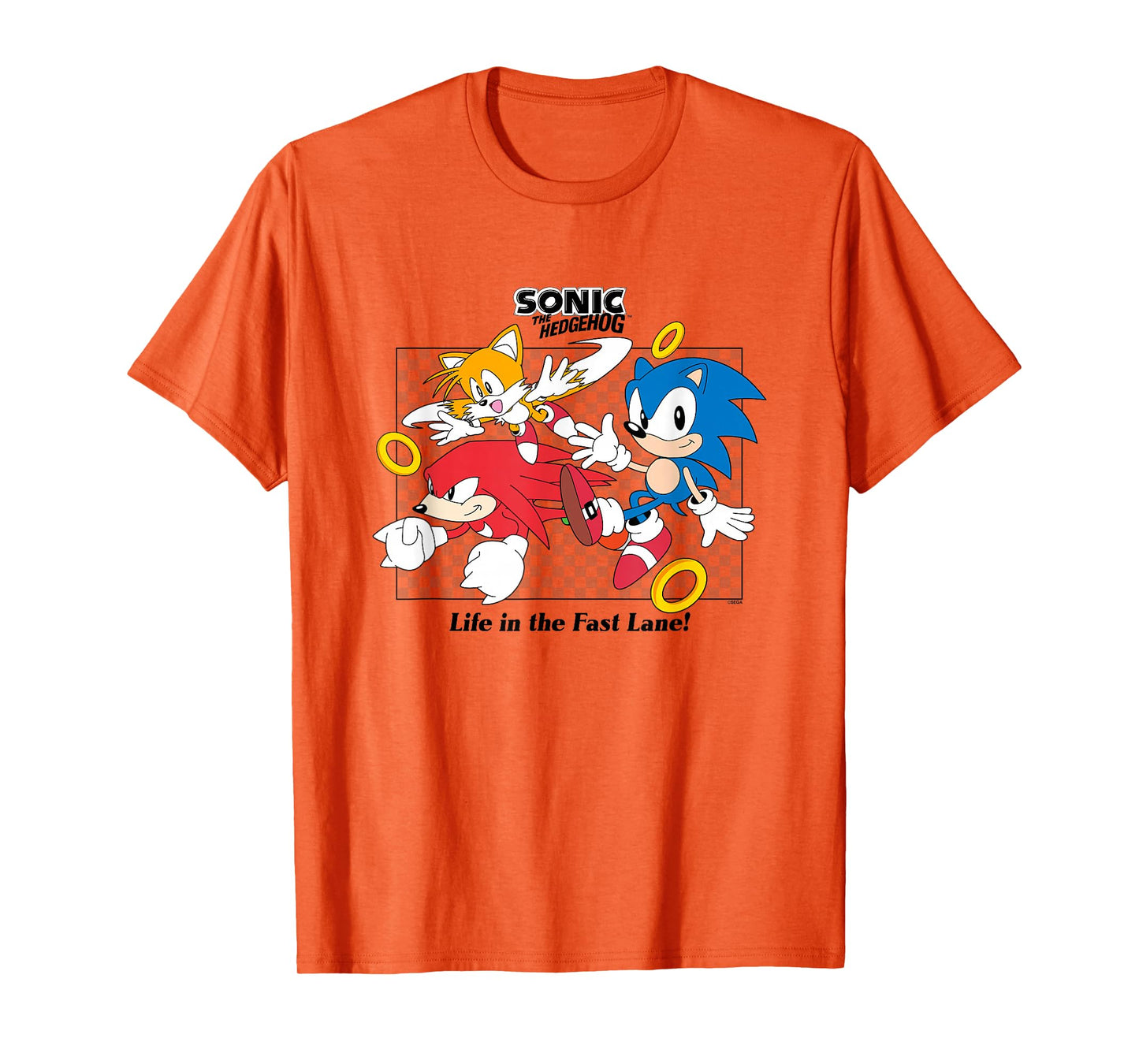 Sonic The Hedgehog Life In The Fast Lane Tails & Knuckles T-Shirt