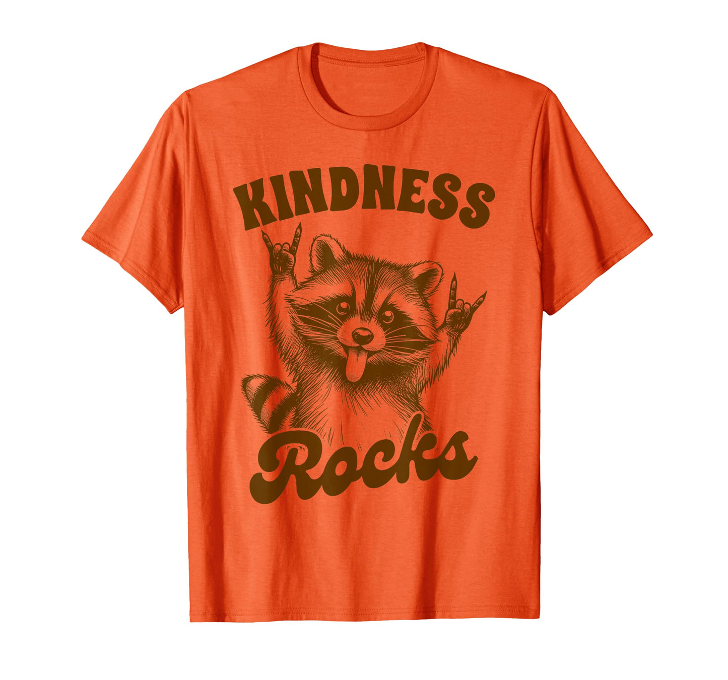 Rock n Roll Music Band Racoon Musician Kindness Rocks T-Shirt