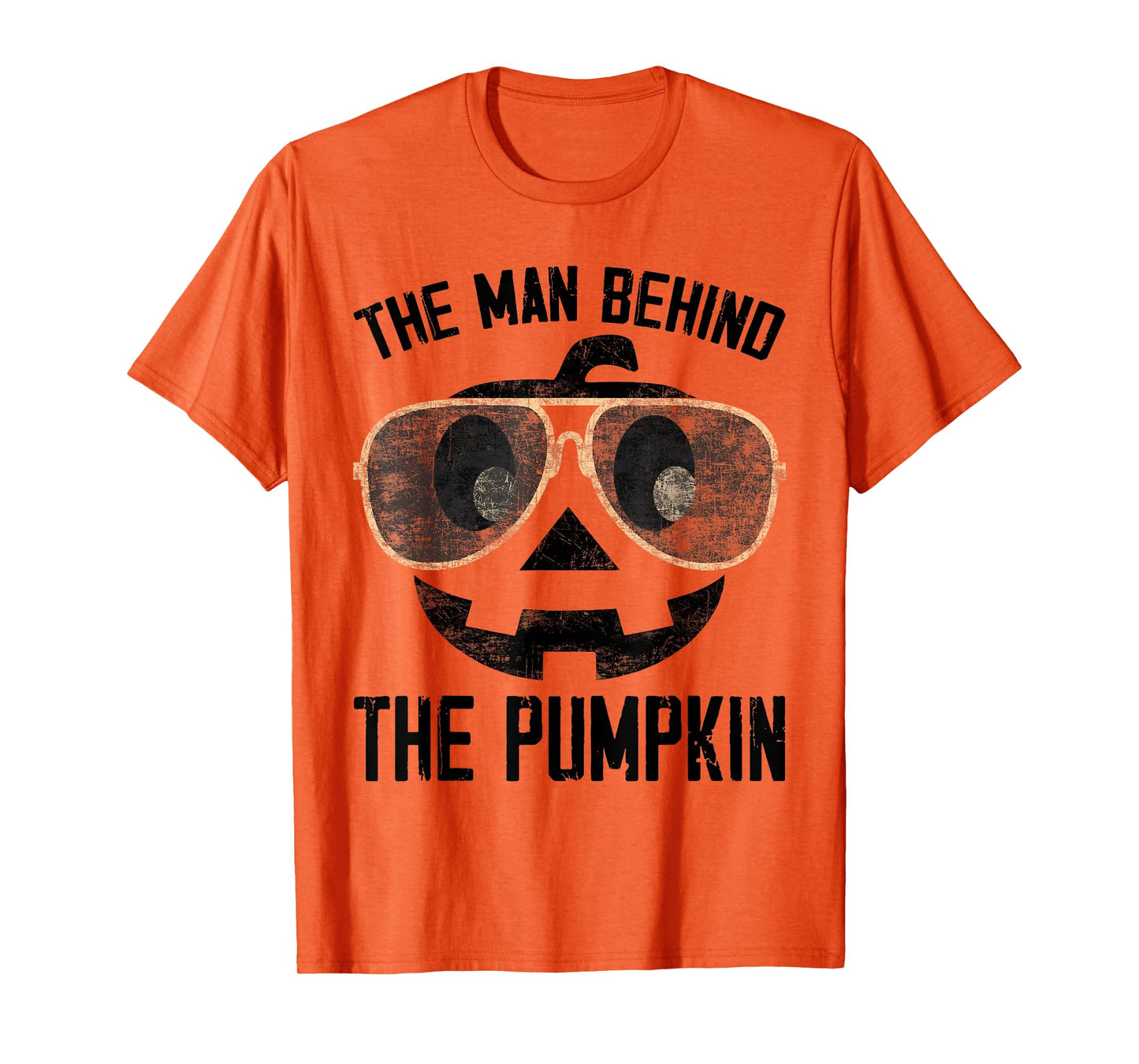 The Man Behind The Pumpkin New Baby Shower Dad Halloween T-Shirt