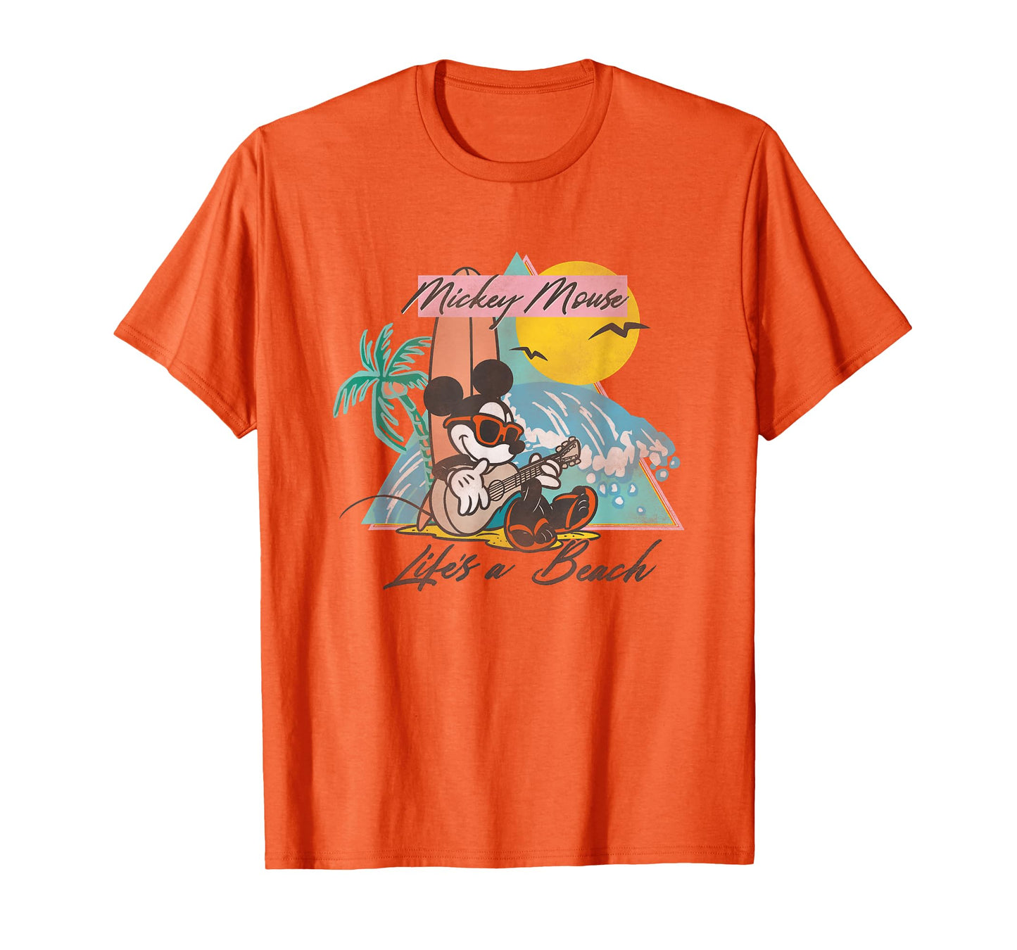 Disney Mickey And Friends Mickey Mouse Life's A Beach Logo T-Shirt
