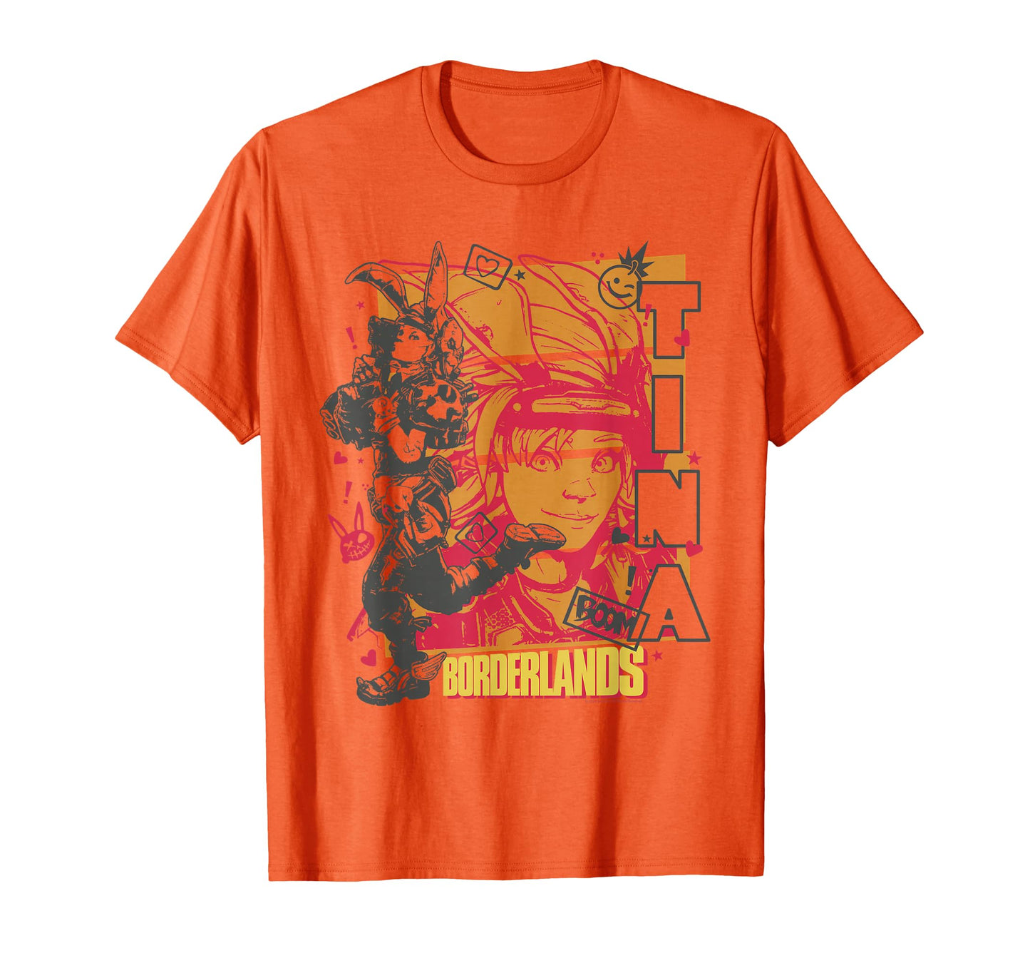 Borderlands Tiny Tina Boom Collage Gaming T-Shirt