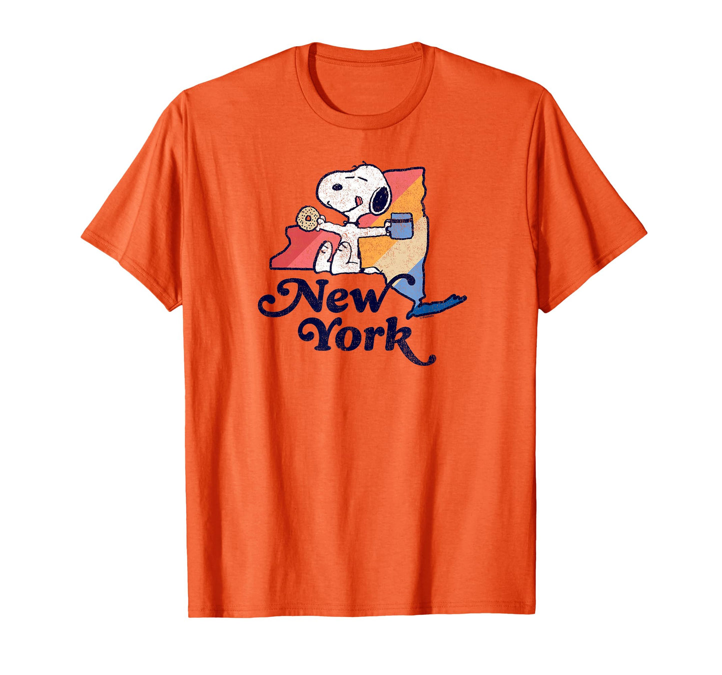 Peanuts - Snoopy New York Coffee and Bagel T-Shirt