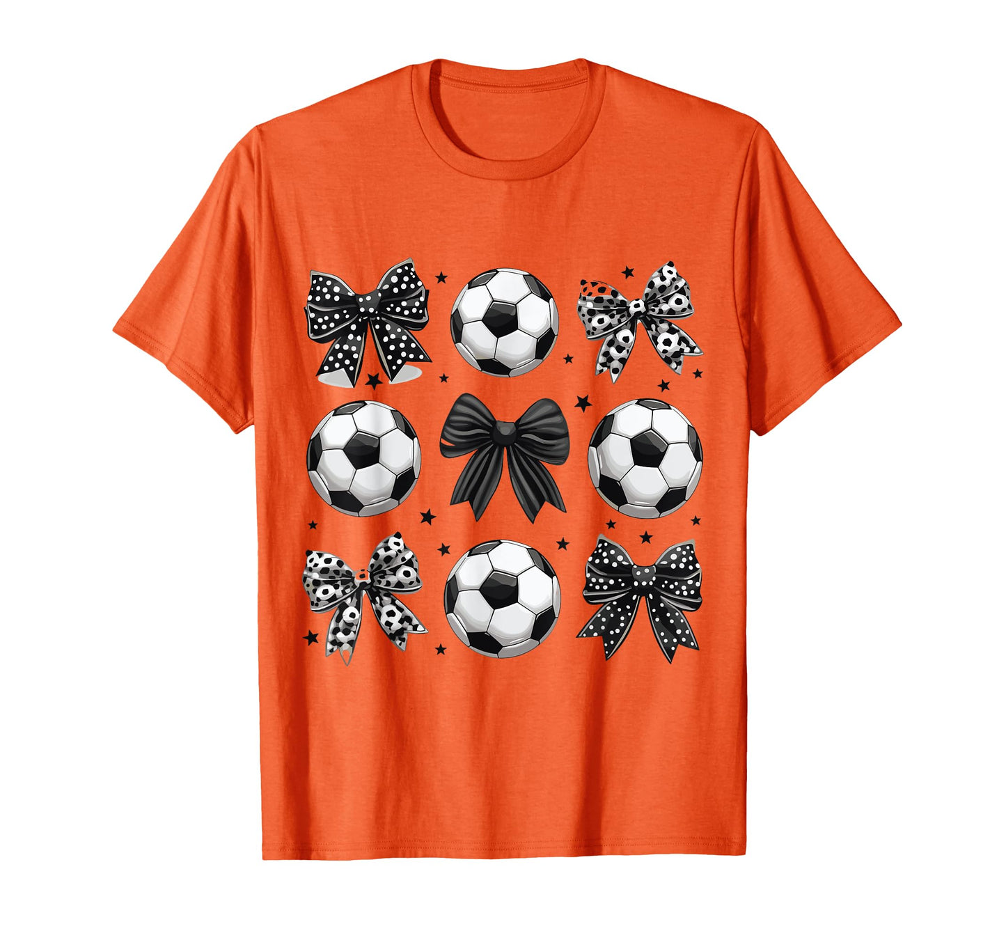 Retro Soccer Bow Game Day Mom Lover Sports Life Cute T-Shirt