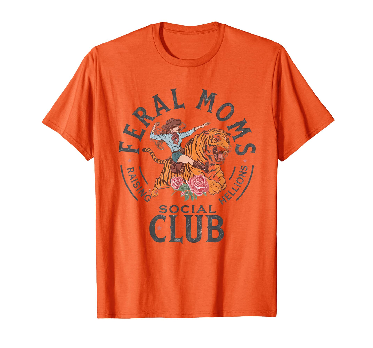 Feral Moms Social Club Shirt Mother Mommy Mama Wife Moms T-Shirt