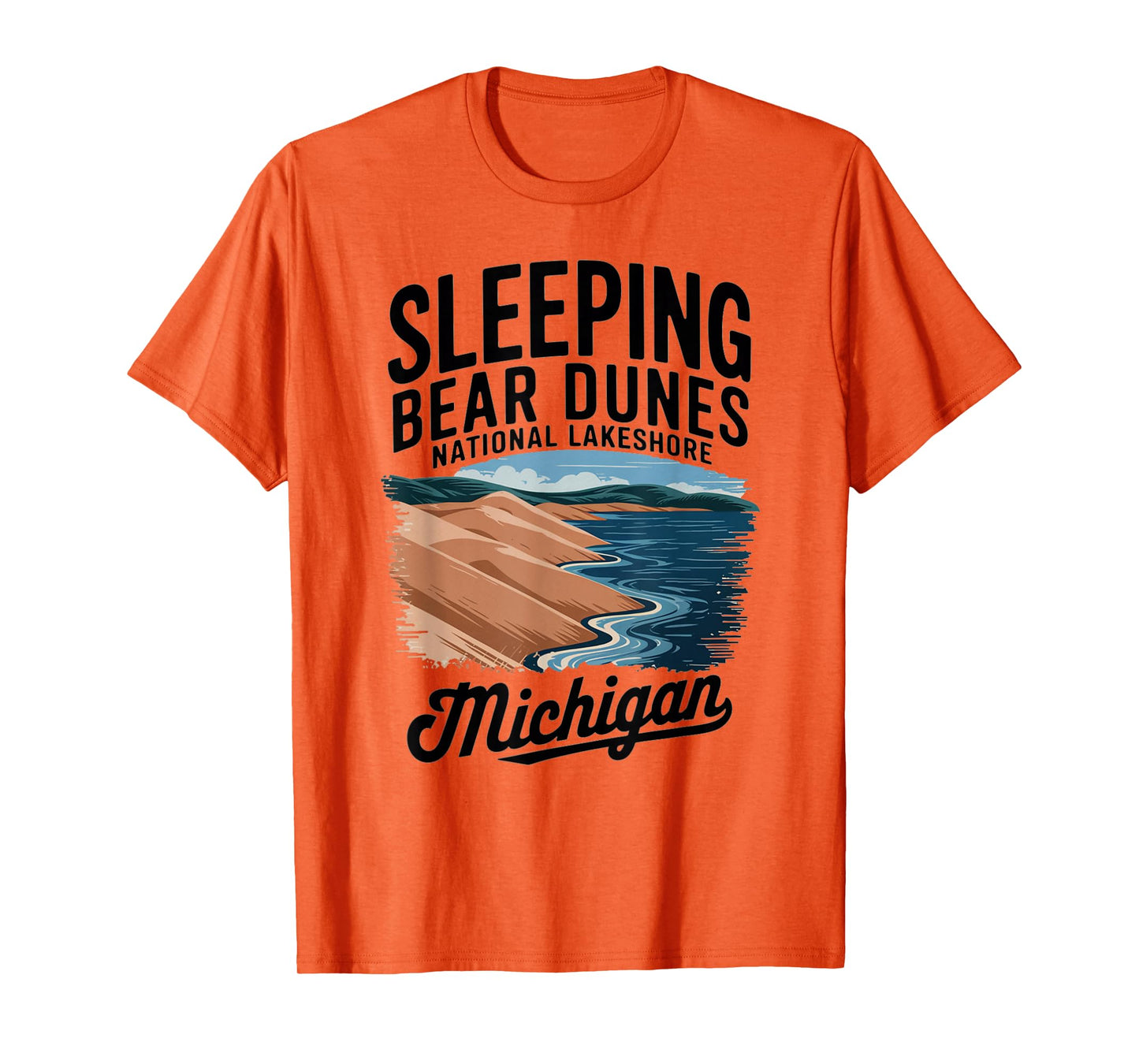 Explore Michigan's Iconic Sleeping Bear Dunes T-Shirt