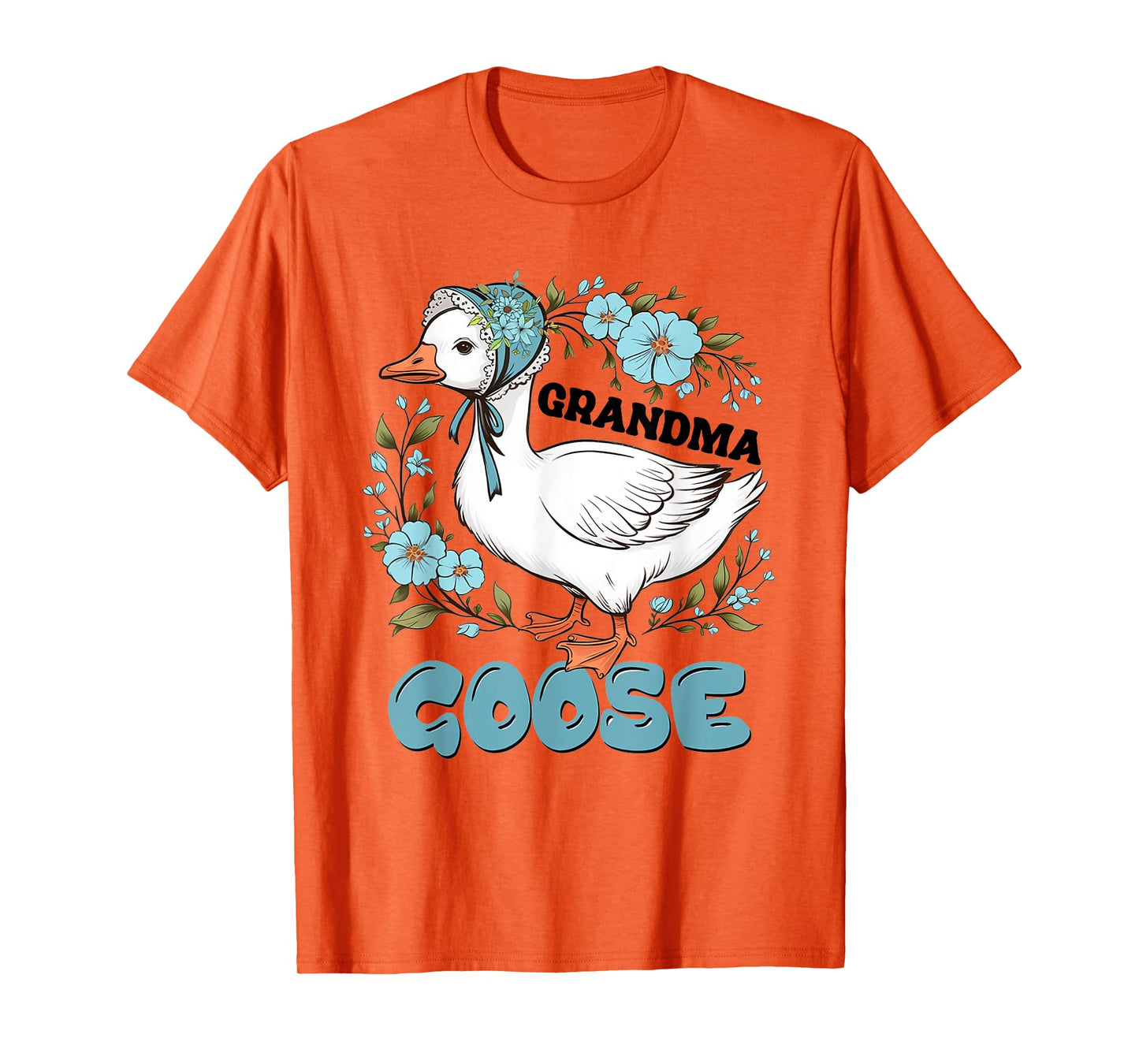 Women Floral Grandma Goose Mother's Day Silly Goose Family T-Shirt