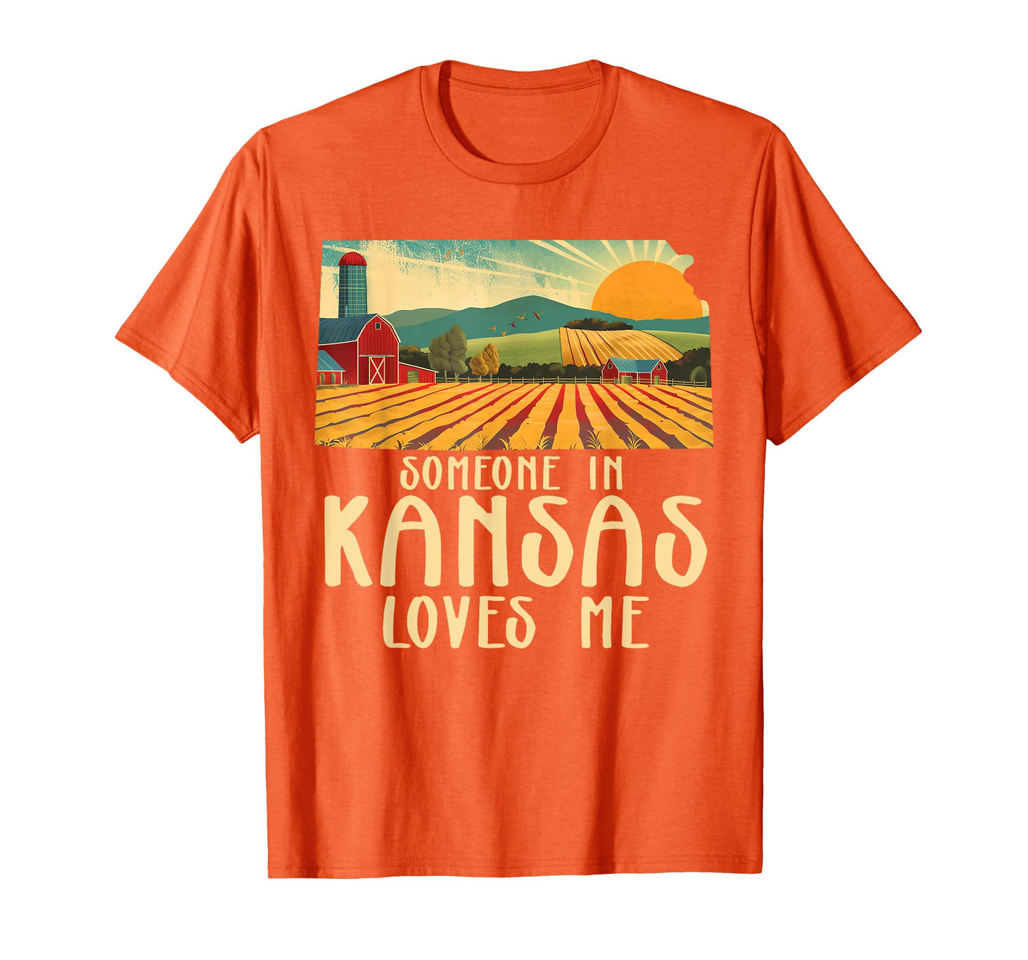 Someone In Kansas Loves Me Sunflower State T-Shirt