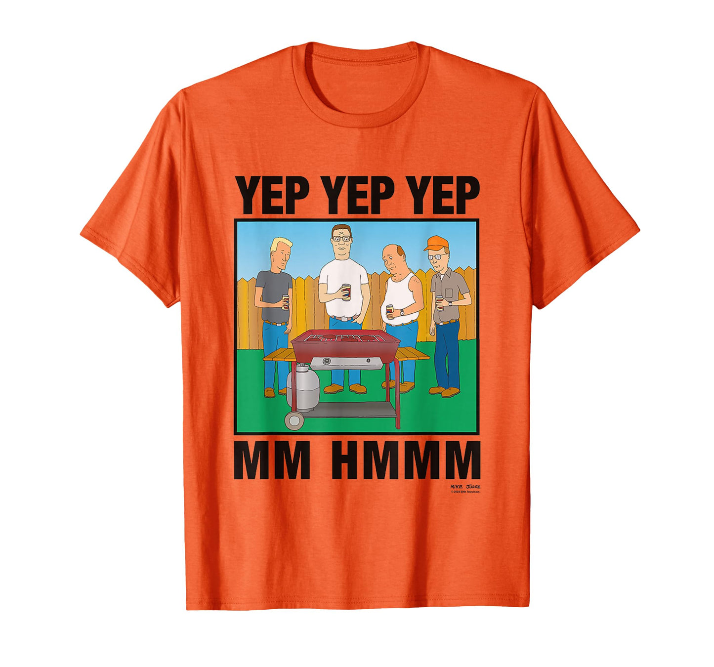 King Of The Hill Iconic Characters Yep Yep Yep Mm Hmmm Quote T-Shirt