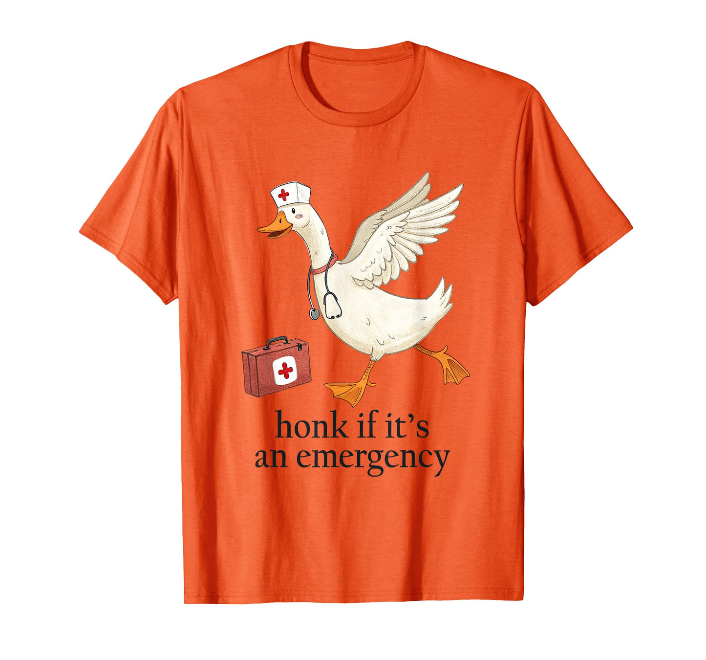 Honk If It's an Emergency Silly-Goose Nurse ER Nursing Humor T-Shirt