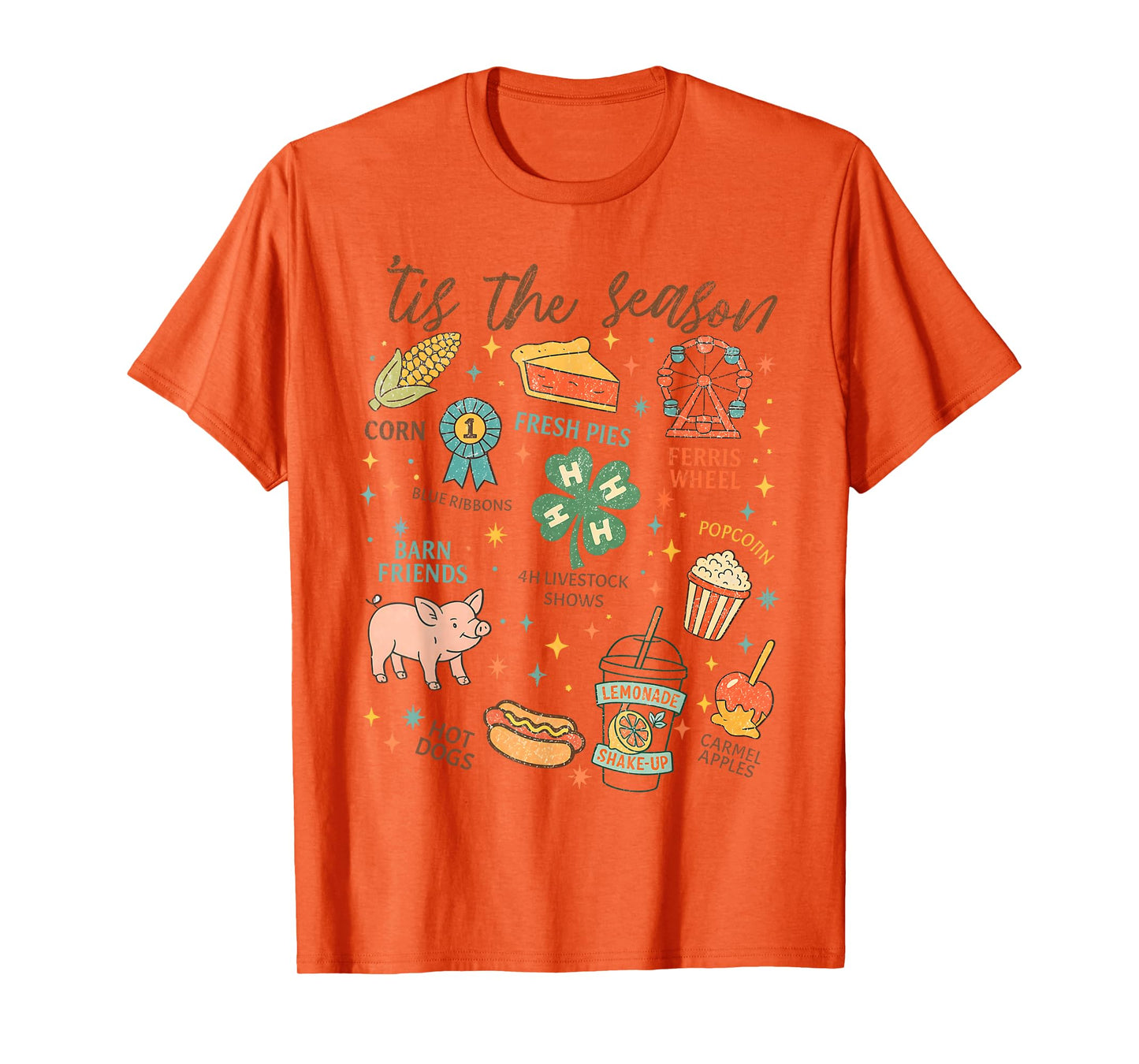 Tis The Season State Fair Livestock Shows Fair Week Tired T-Shirt