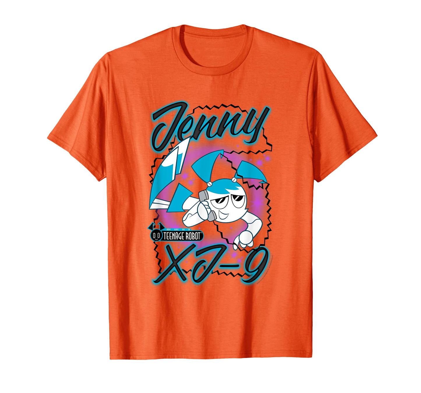 My Life as a Teenage Robot Jenny Airbrush Cartoon T-Shirt