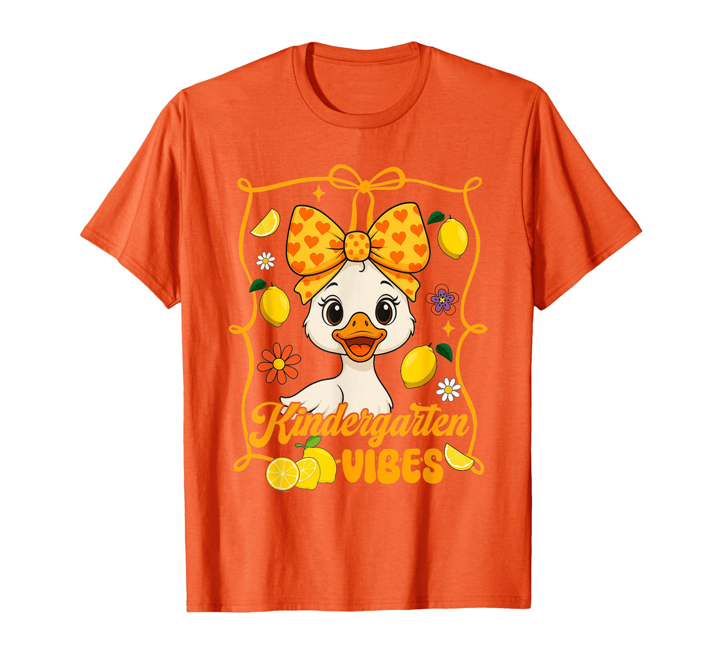 Kindergarten Vibes Kindergarten Teacher Duck Back to School T-Shirt