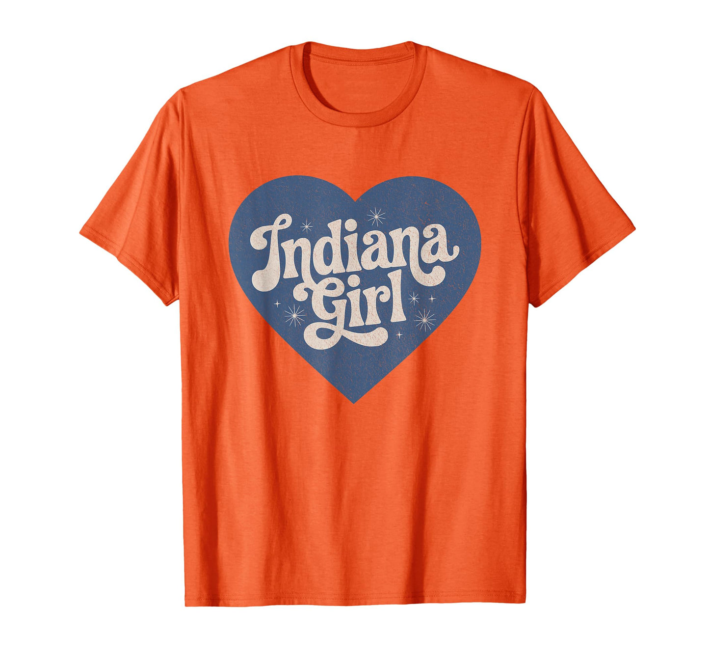 Retro Indiana Heart Home Pride Indiana Girl T-Shirt