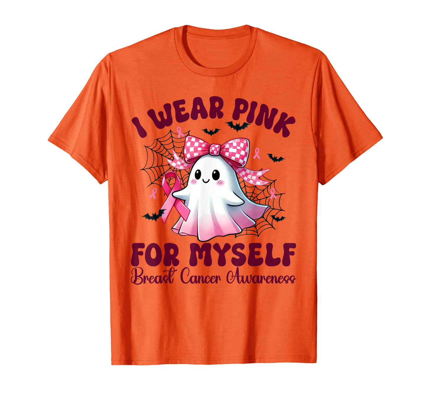 I Wear Pink for myself Breast Cancer Awareness halloween T-Shirt