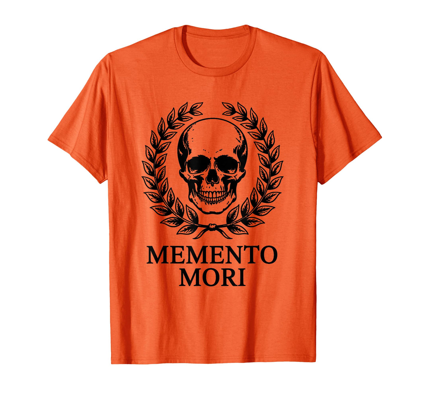 Memento Mori Dark Academia Skull and Laurel Wreath T-Shirt