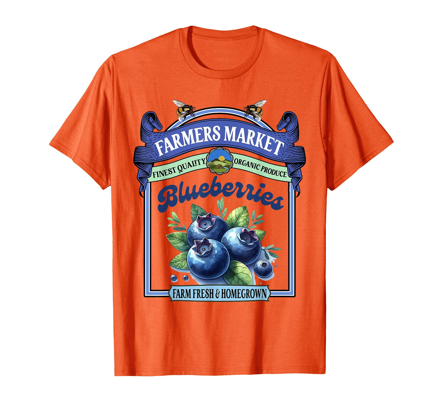 Farmers Market Fresh Gardening Farmers Market Blueberries T-Shirt