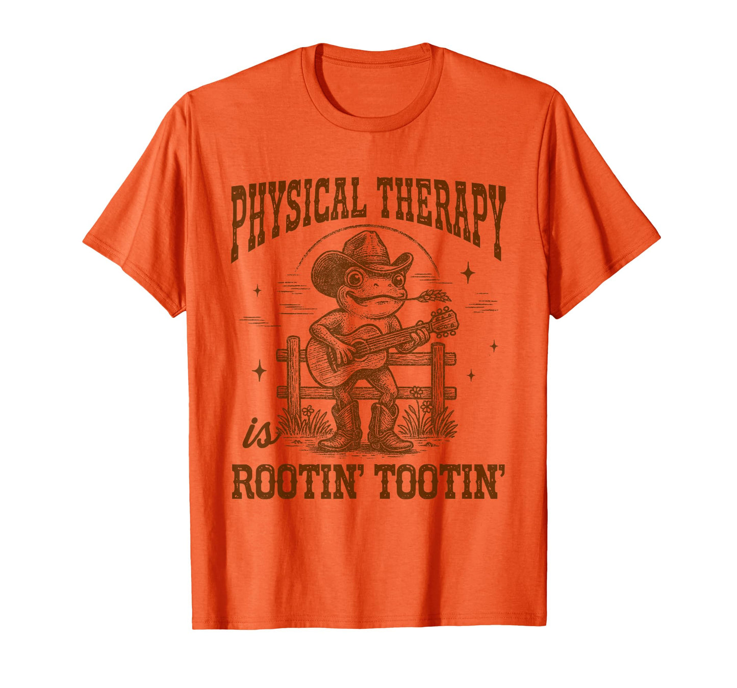 Physical Therapy is Rootin' Tootin' Western Frog Cowboys T-Shirt