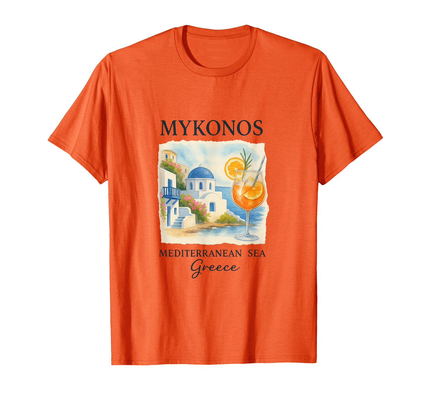 Mykonos Travel Greece Summer Vibes Sea Island T-Shirt