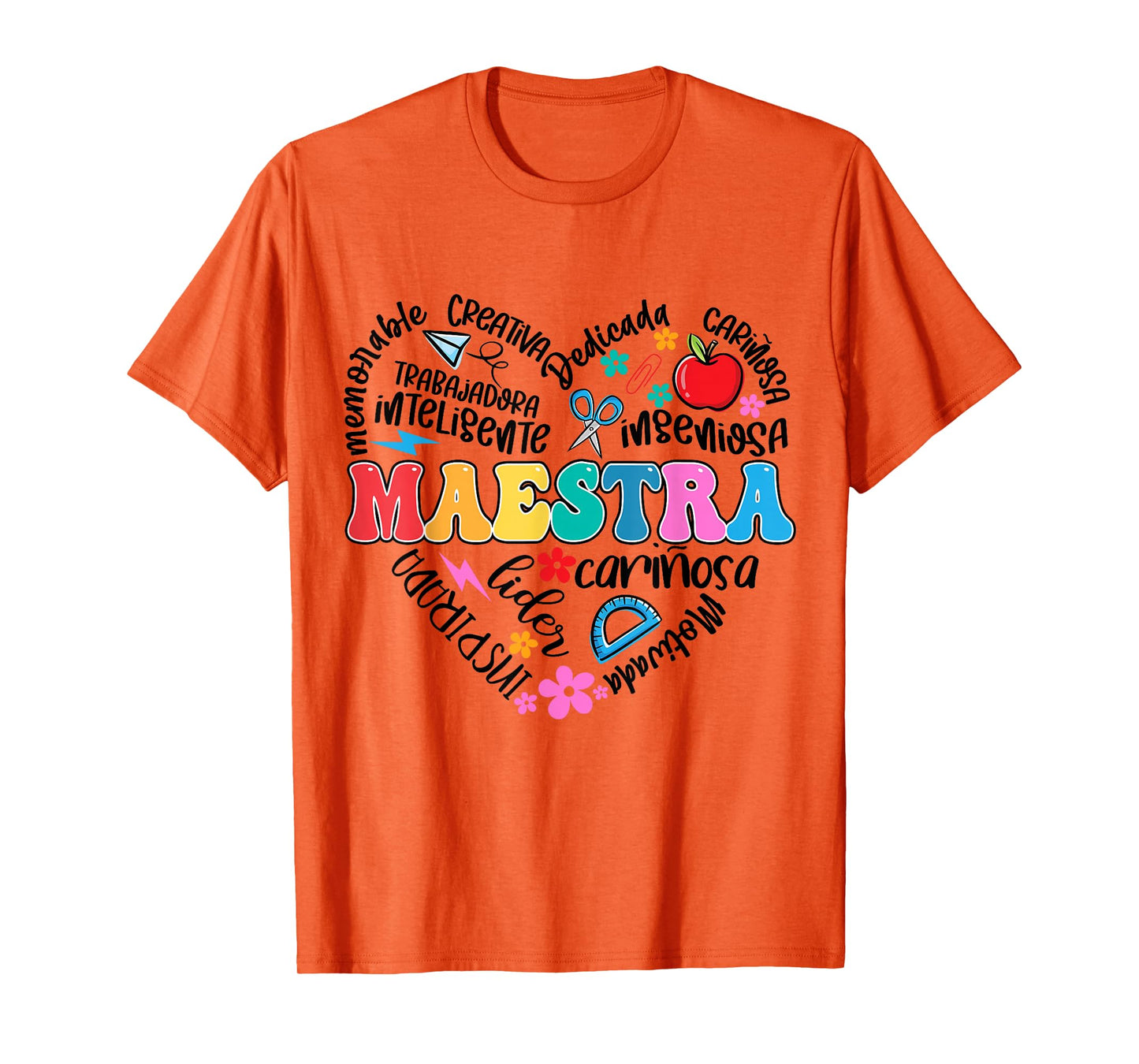 Maestra Spanish Teacher Appreciation Bilingual Teaching Life T-Shirt
