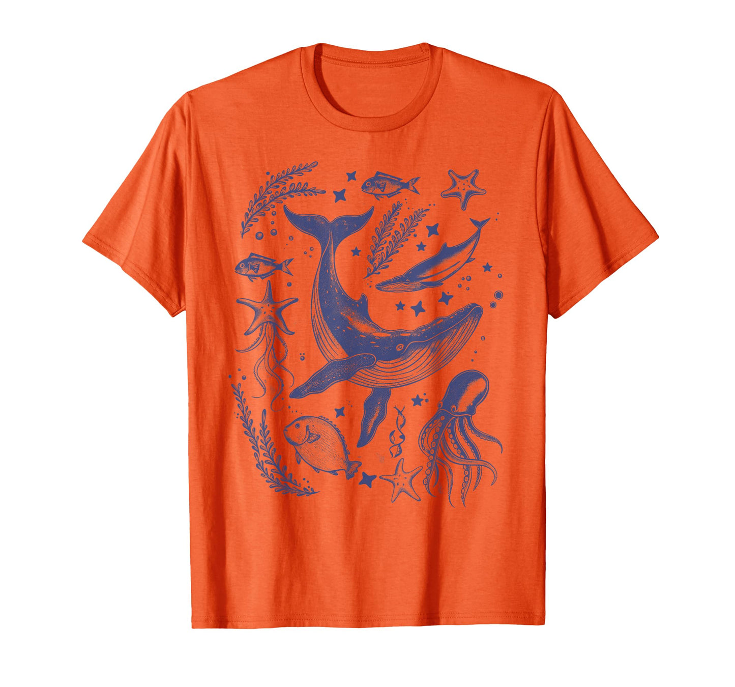 Ocean Marine Life Collection Sea Life lover Graphic T-Shirt