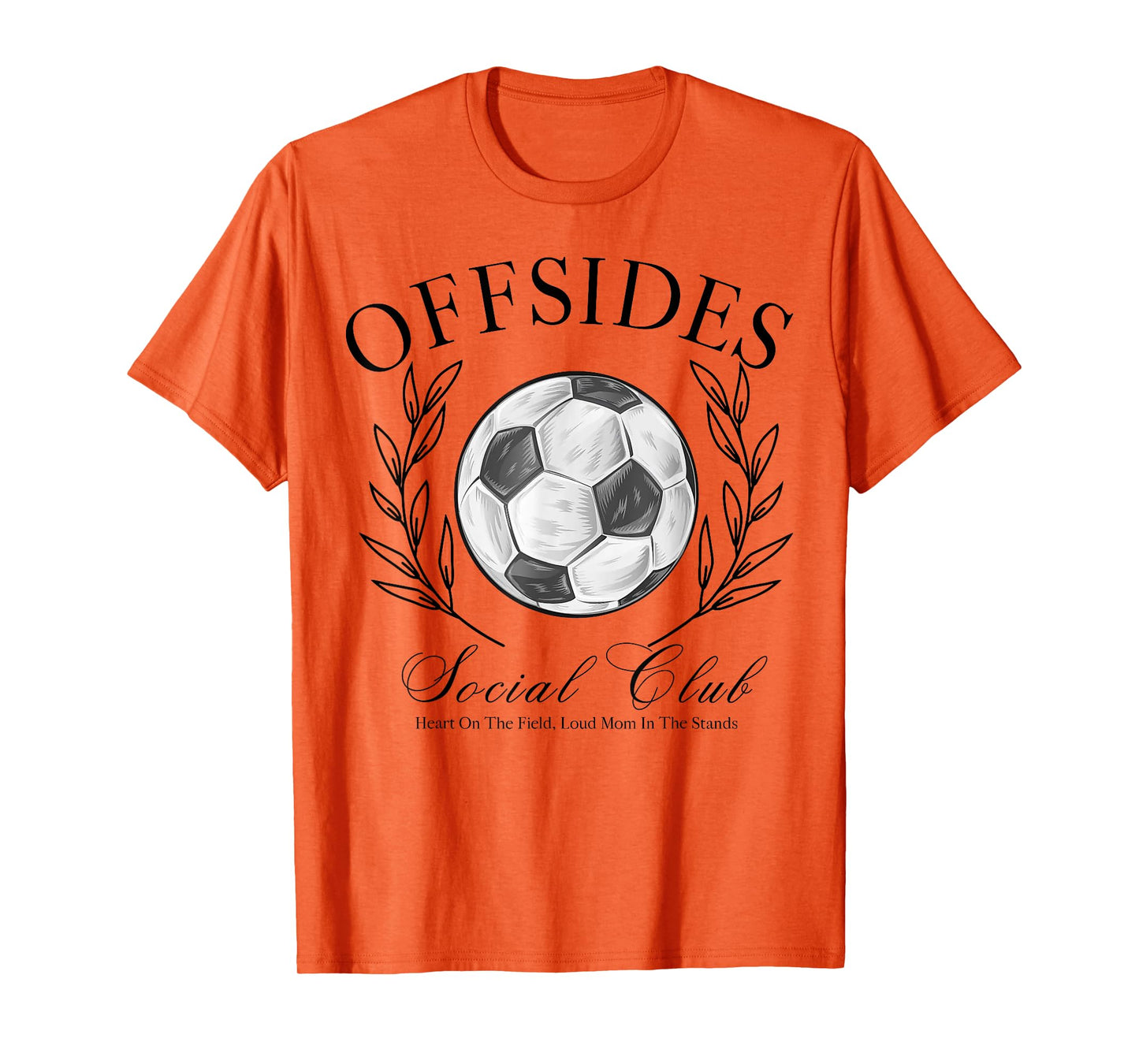 Offsides Social Club Heart On The Field Loud Mom T-Shirt
