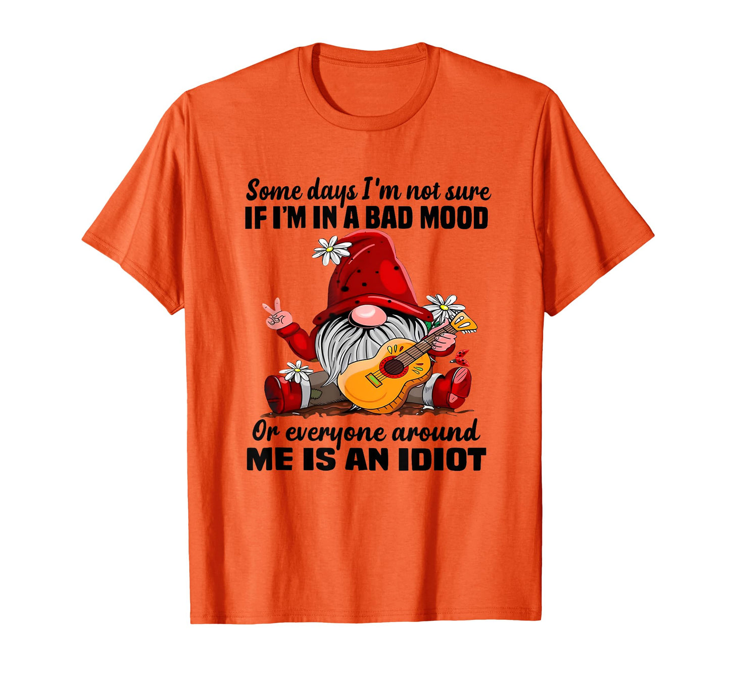 Funny Gnome Some Days I'm Not Sure If I'm In A Bad Mood T-Shirt