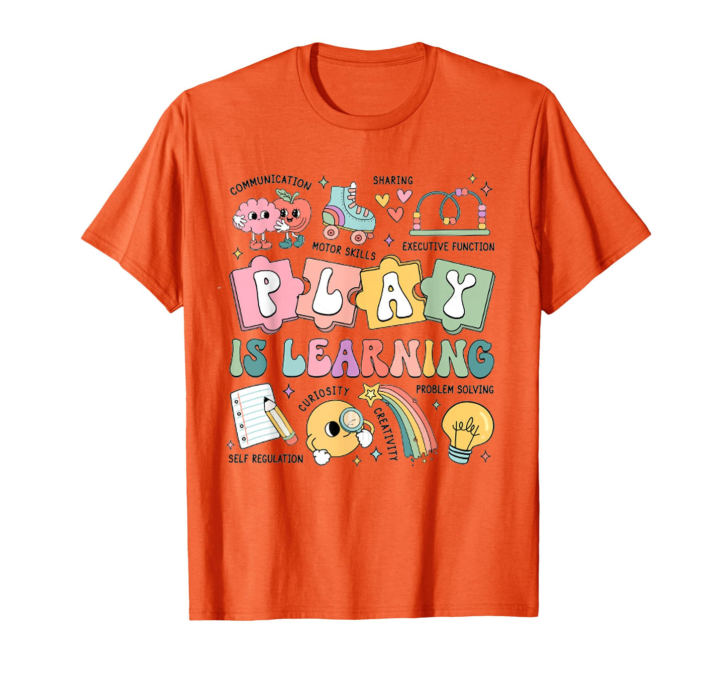 Retro Play Is Learning Back To School Kindergarten Teacher T-Shirt