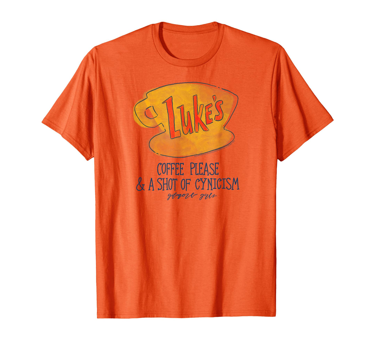 Gilmore Girls Luke's Diner Watercolor Coffee Please TV Show T-Shirt