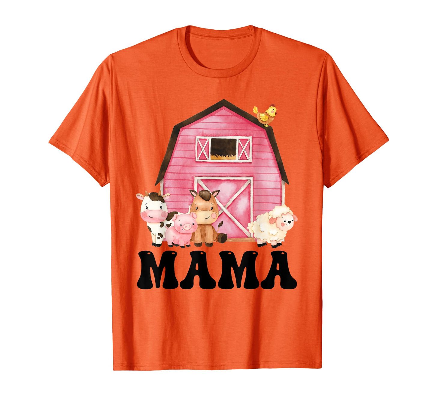 Funny Mama Farm Animals Birthday Theme Matching Family T-Shirt