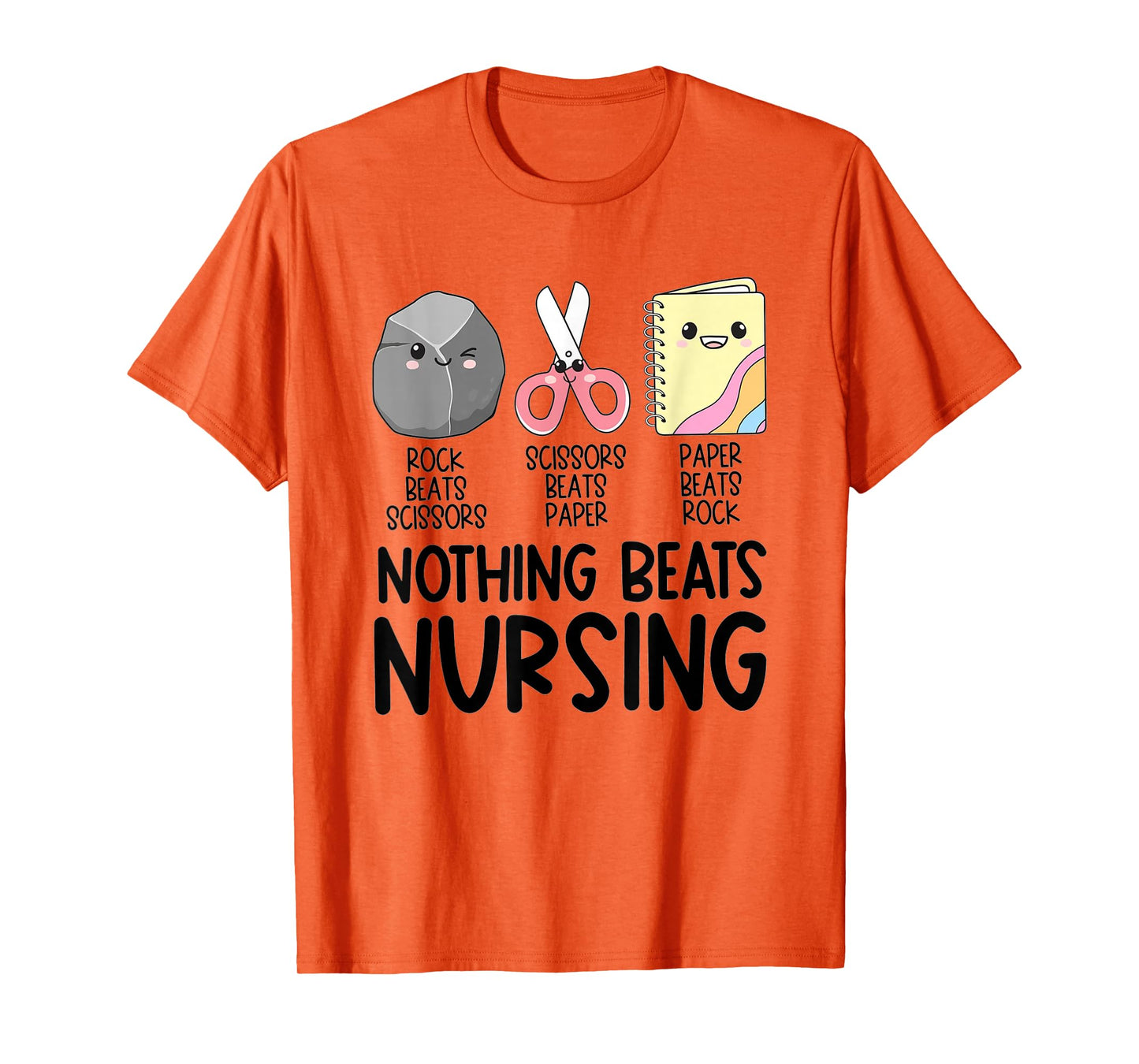 Women Rock Paper Scissors Funny Nurse Back to School T-Shirt