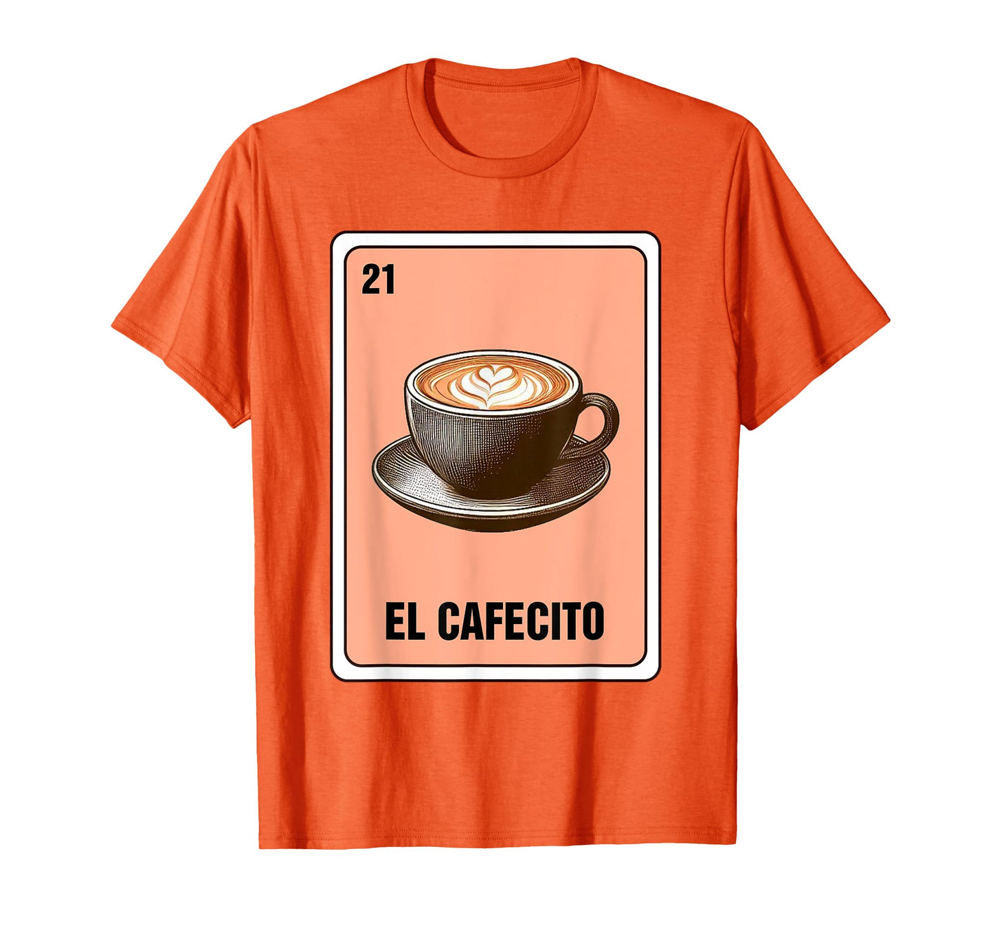 Mexican The Coffee Lover El Cafecito Mexican Bingo Card T-Shirt