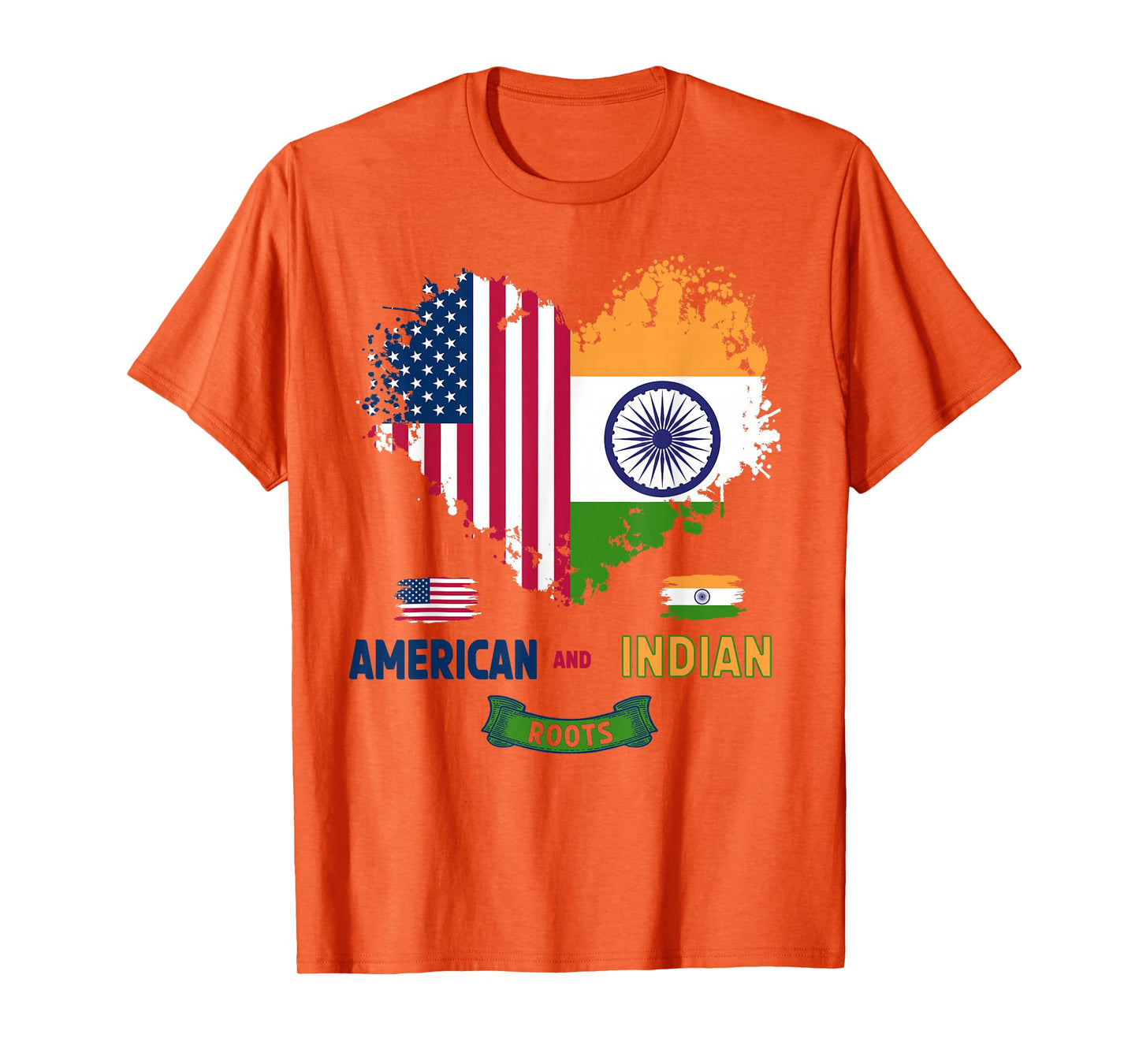 Indian American Roots Outfit Idea For Kids & India Flag T-Shirt