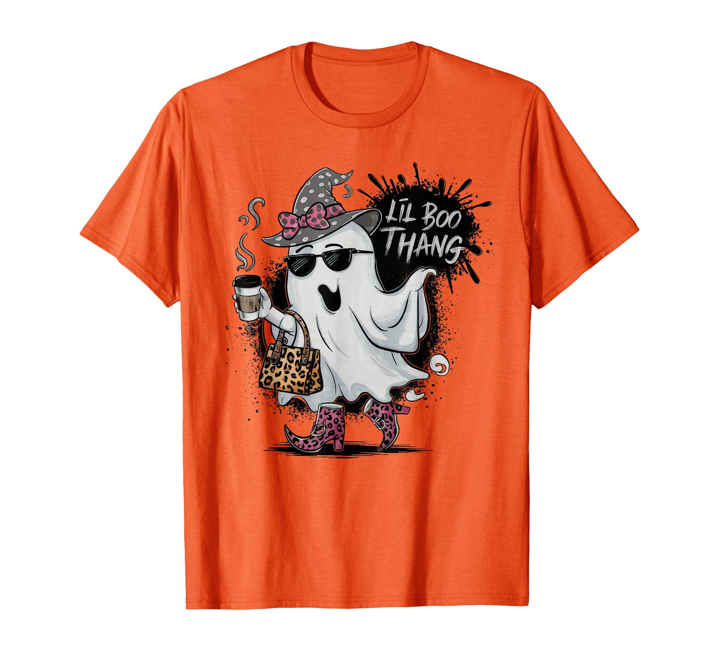 Lil Boo Thang Cute Ghost Halloween Costume Girl Kids T-Shirt