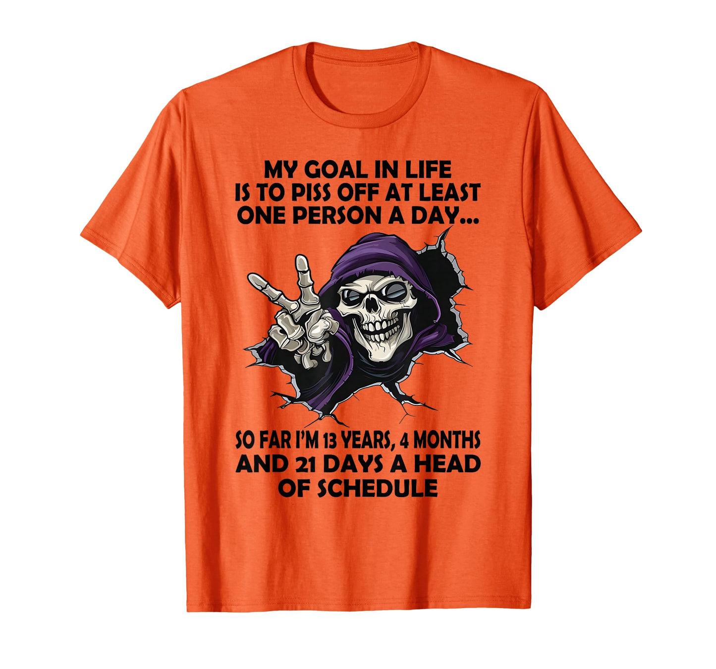 Skull - My Goal in Life is to Piss Off at Least One Person T-Shirt