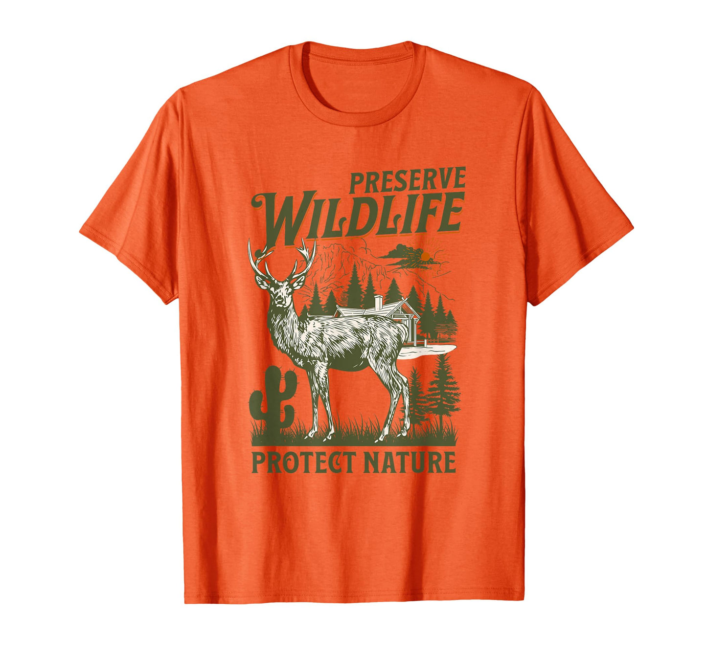 Respect Locals Preserve Wildlife Retro Animal Protect Nature T-Shirt