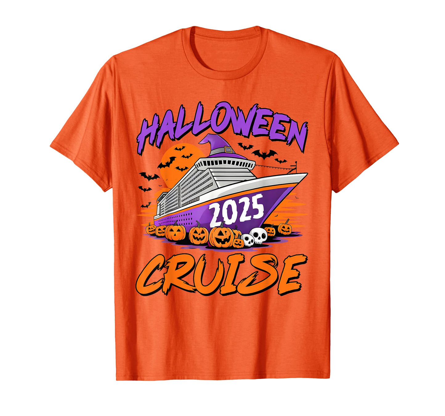 Halloween Cruise 2025 Halloween Trip Family Cruising Squad T-Shirt