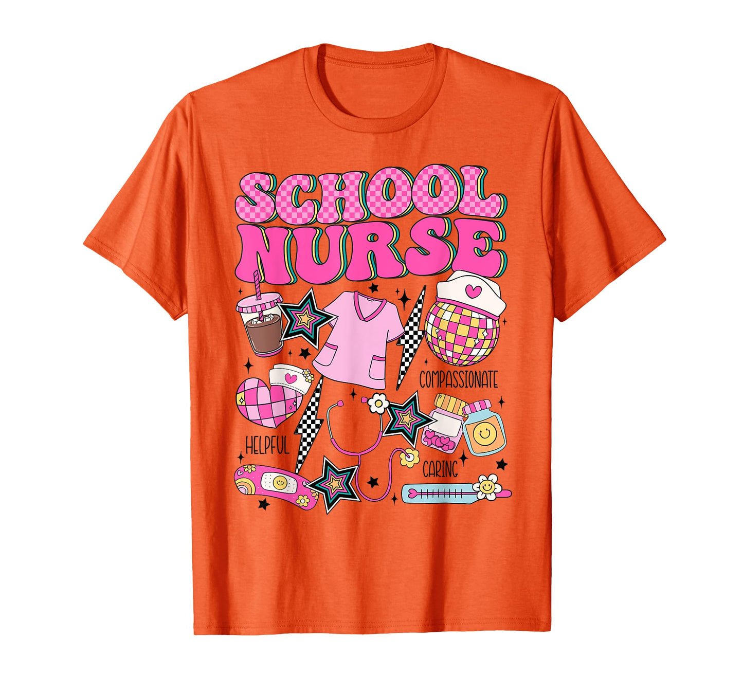 Cute Elementary School Nurse Student Teacher Back to School T-Shirt