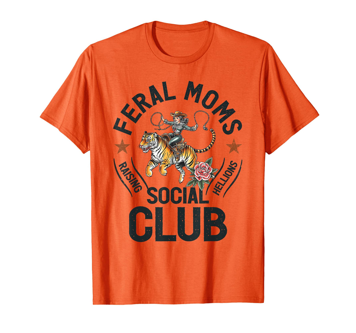 Feral Moms Social Club Trendy Mom Apparel T-Shirt