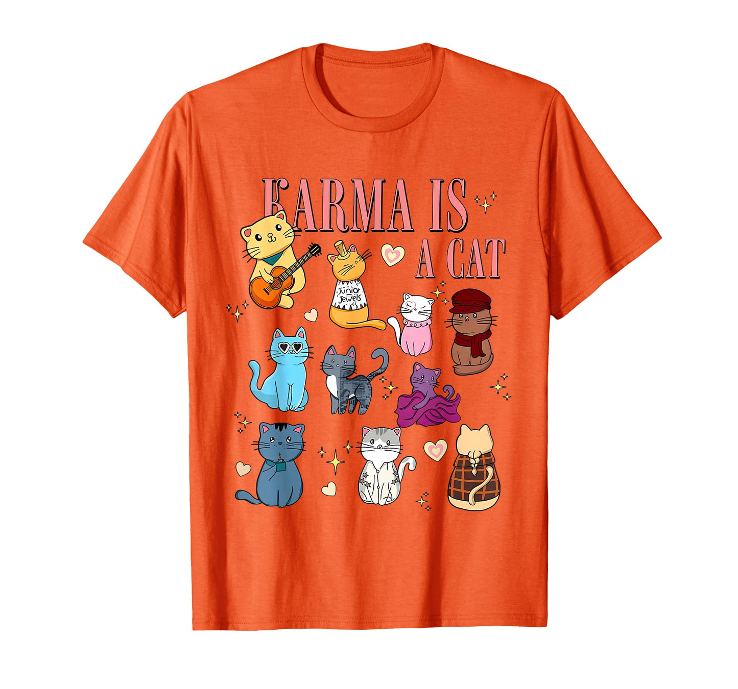 Cute Funny Cat Lover Cat is Karma T-Shirt