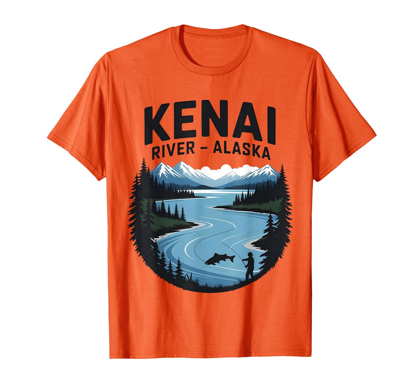 Kenai River Alaska Fishing Camping Outdoor River Fun T-Shirt