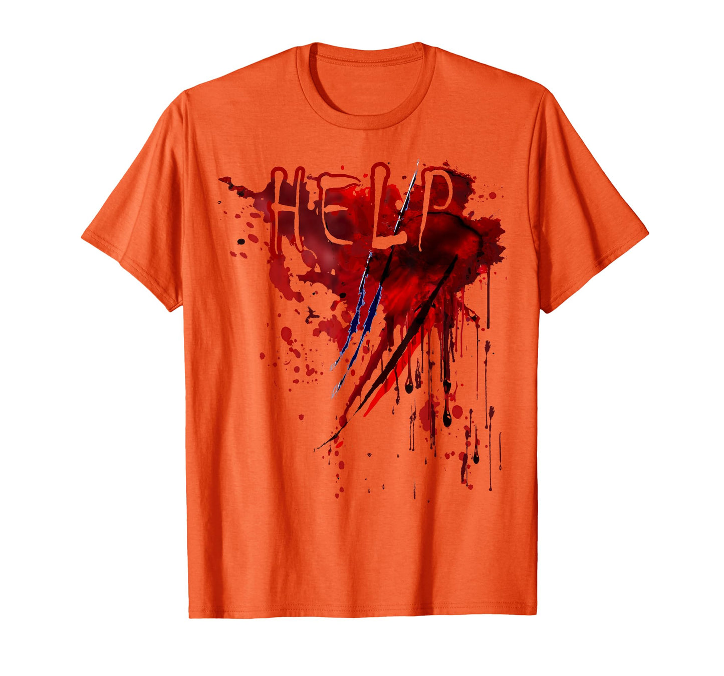 Bloody Shirt Help Blood Splatter Halloween Blood Stained T-Shirt